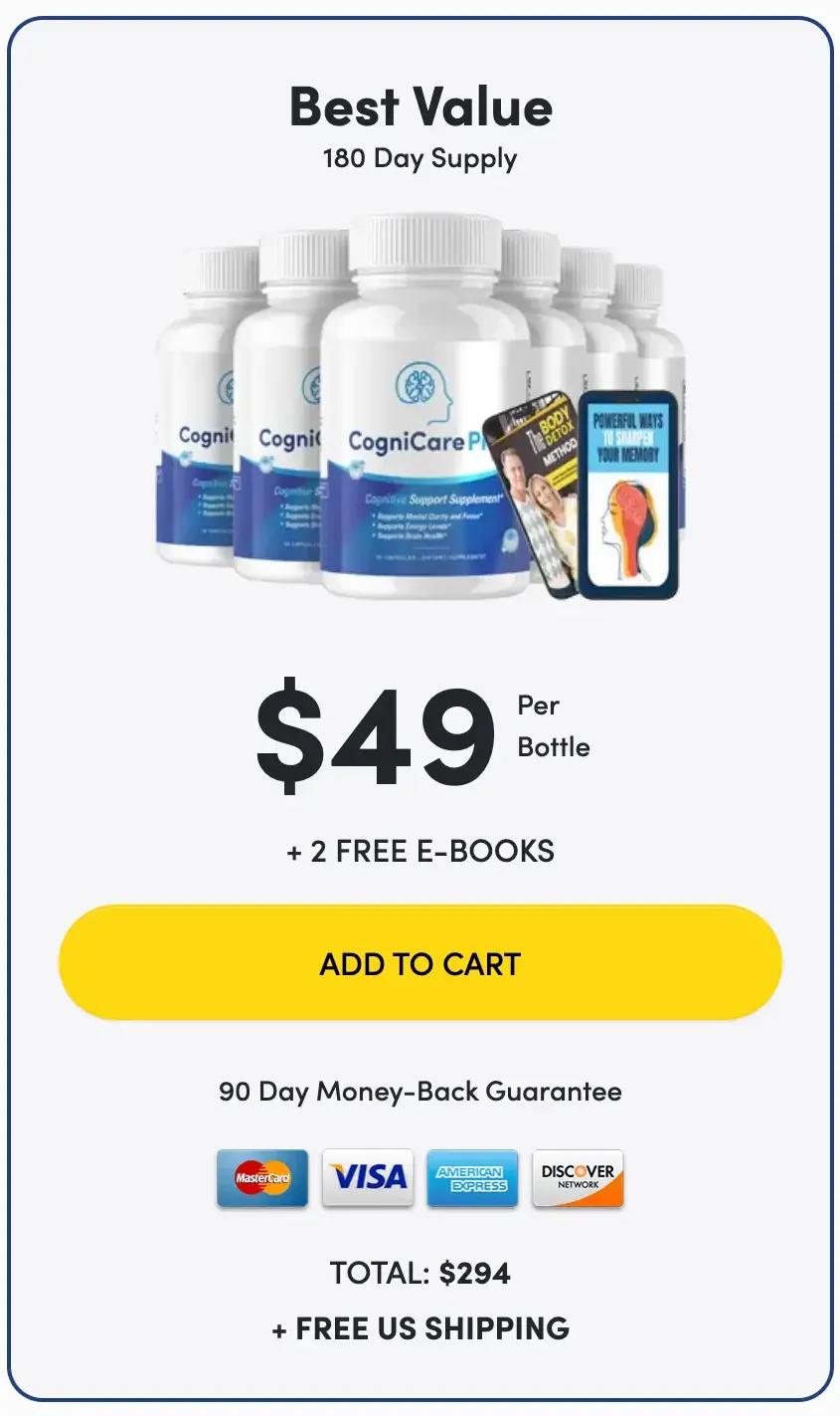 CogniCare Pro Buy 6 Bottles